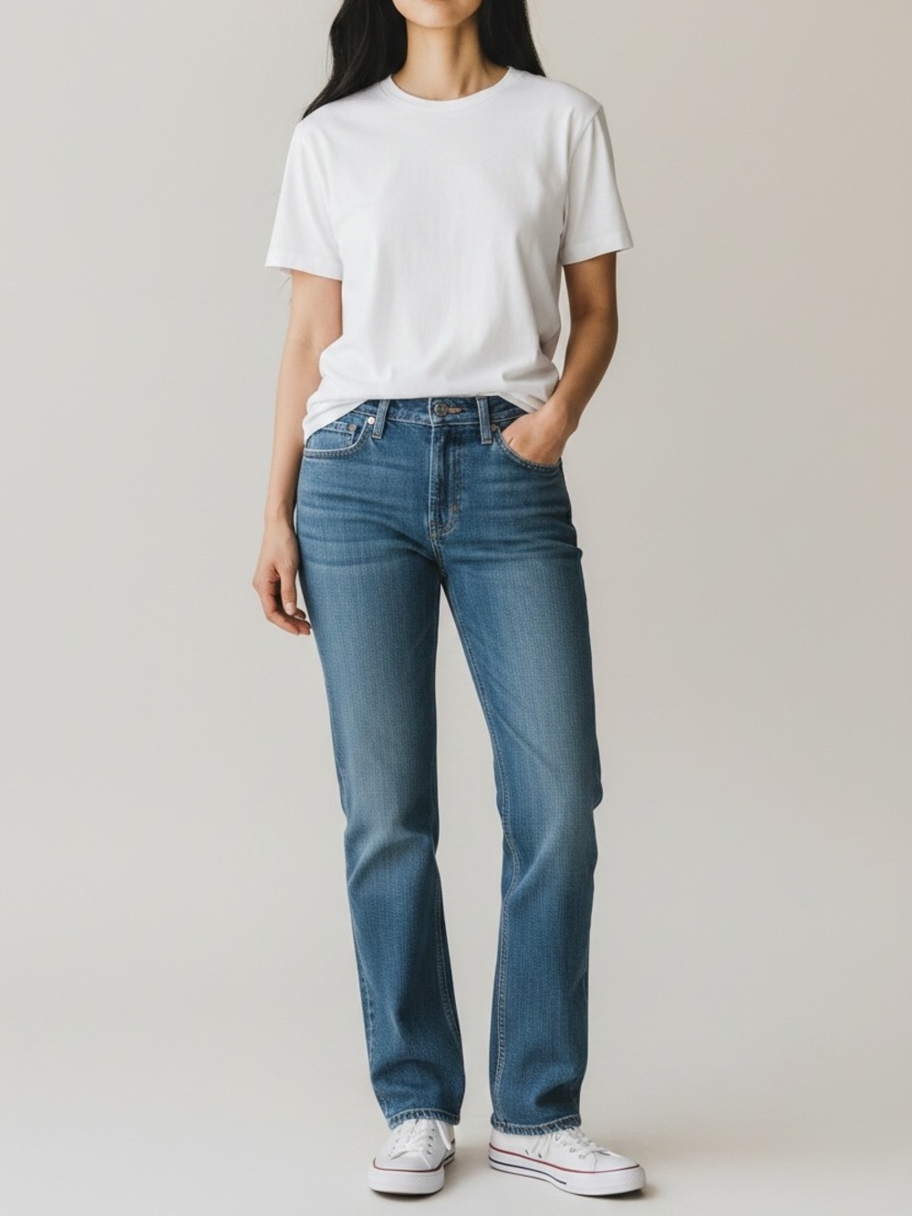 New Levi's Women's Straight Leg Jeans - Medium Blue size 28/28
